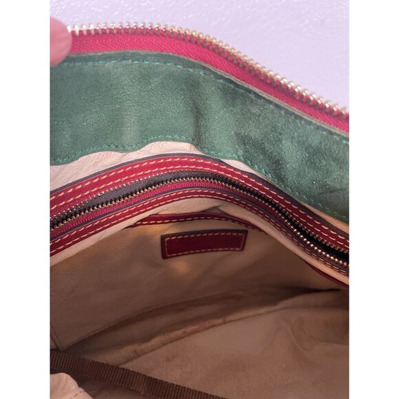 Dooney & Bourke Women's Florentine Red Cassidy Hobo Shoulder Bag - Picture 7 of 13